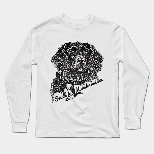 Small Munsterlander (logo) Long Sleeve T-Shirt by German Wirehaired Pointer 